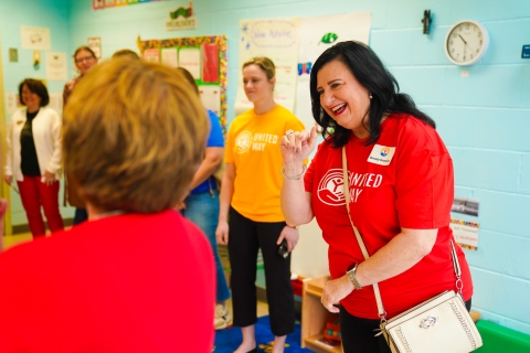 Board Members visit local daycare.